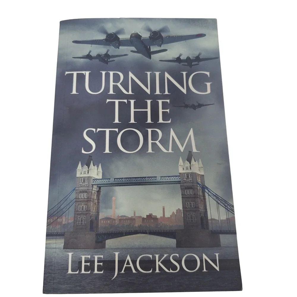Lee Jackson Turning the Storm Book Adult OS Blue Excellent Historical Fiction
